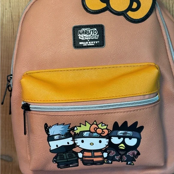 Sanrio Hello Kitty x Naruto Shippuden Women’s Mini Backpack Limited Edition - Picture 2 of 15